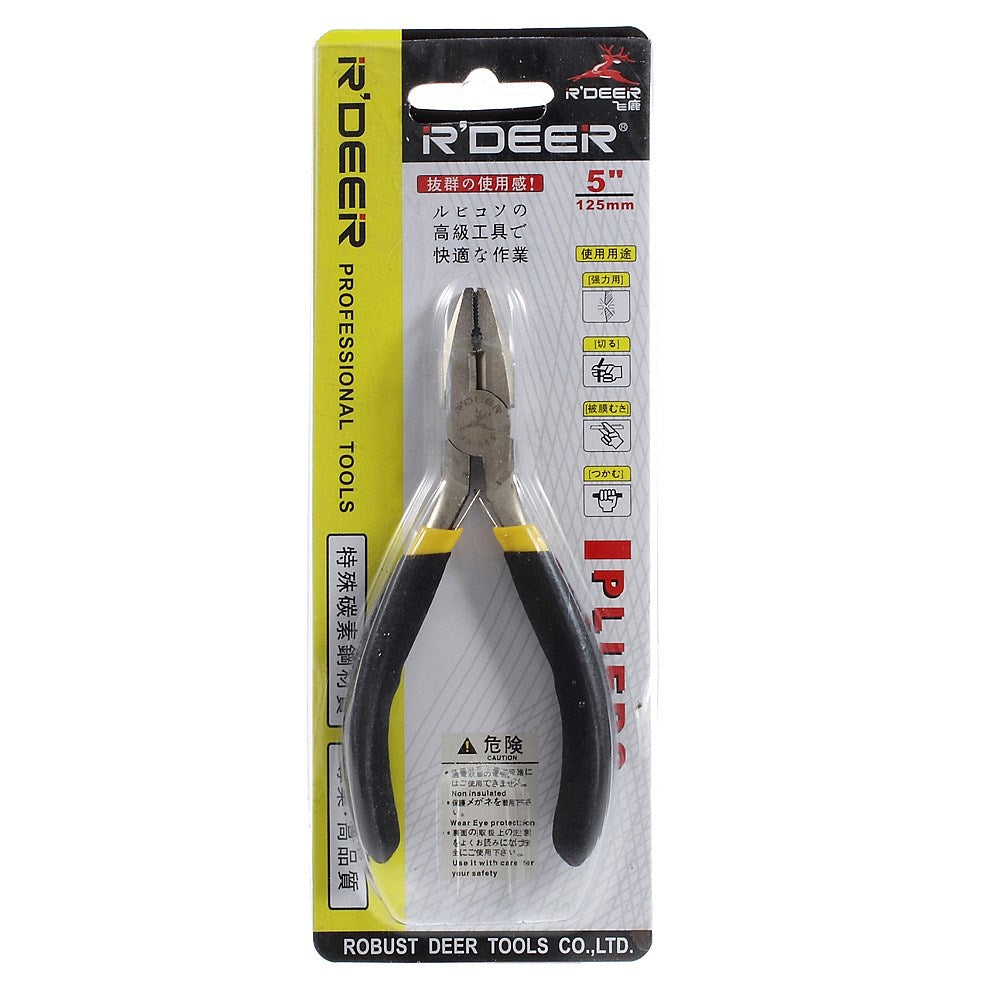 High quality RDEER Carbon Steel Flat Nose Plier with Cutter