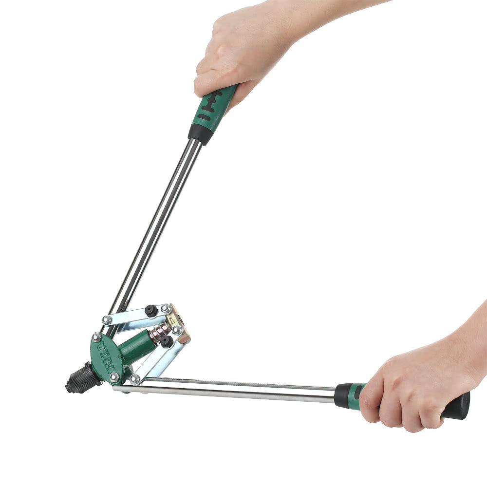 Riveting Gun Manual Pull Rivet Pliers Double Core-pulling Hand Rivet Gun Pull Cap Gun Clinch Bolt - Green/Silver