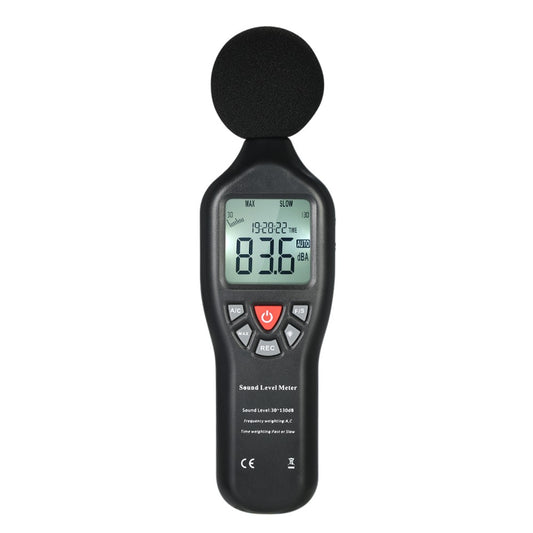 30-130dBA Noise Measuring LCD Digital Sound Level with Data Logging Function Meter Instrument Decibel Monitoring Tester