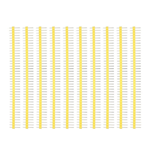 10PCS/Pack  2.54mm 40Pin Male Single Row Pin Header Strip for Arduino DIY - Yellow