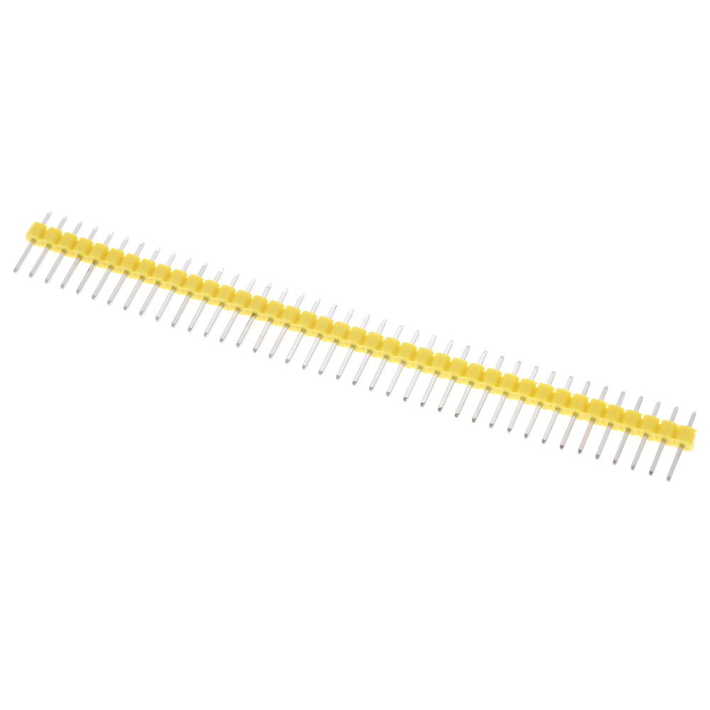 10PCS/Pack  2.54mm 40Pin Male Single Row Pin Header Strip for Arduino DIY - Yellow