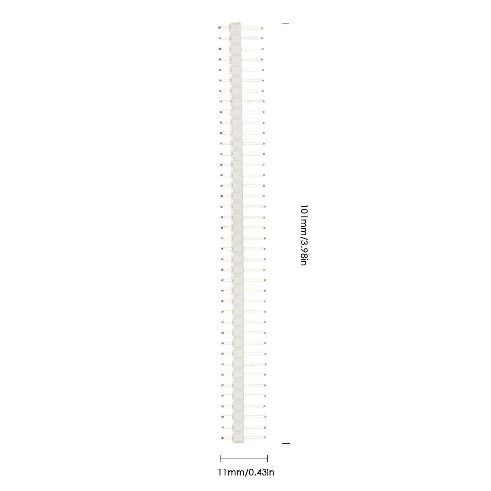 10PCS/Pack  2.54mm 40Pin Male Single Row Pin Header Strip for Arduino DIY - White