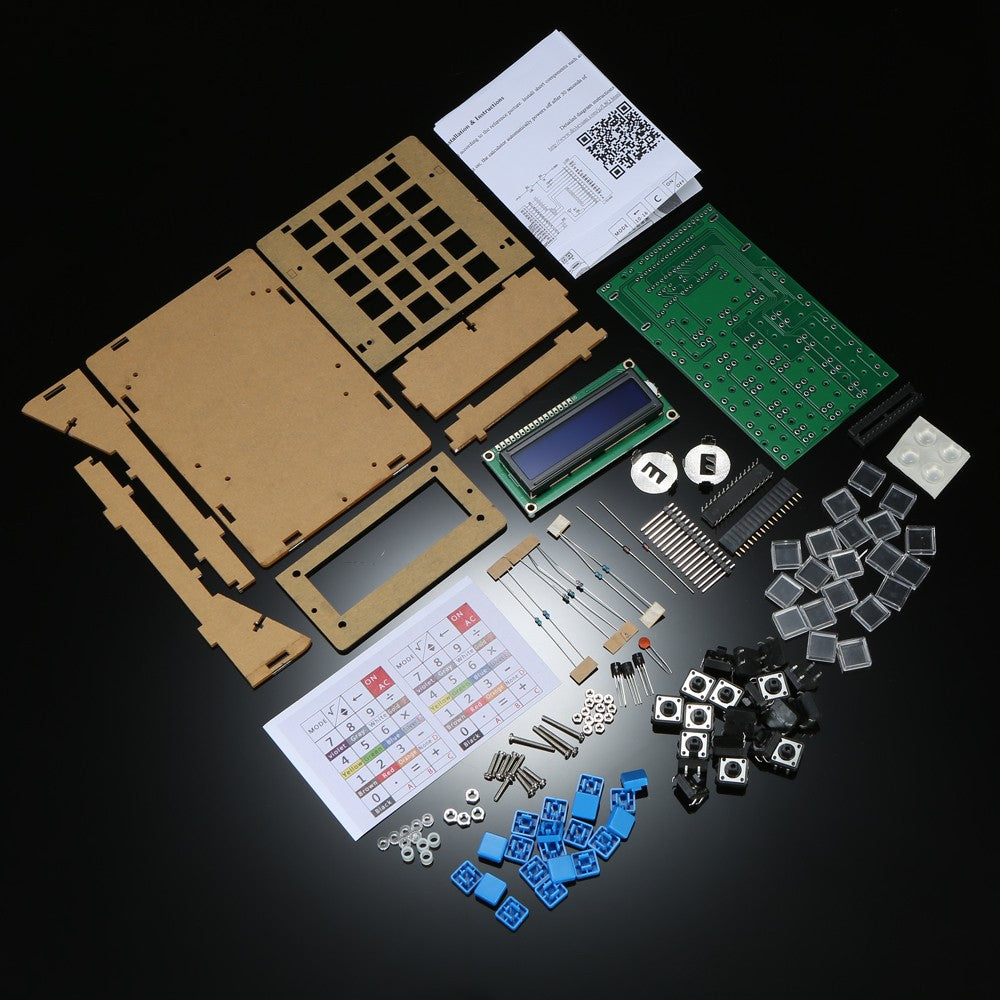 Multi-purpose Electronic Calculator Counter Electronics Computing DIY Calculator Counter Kit with Acrylic Case LCD Display