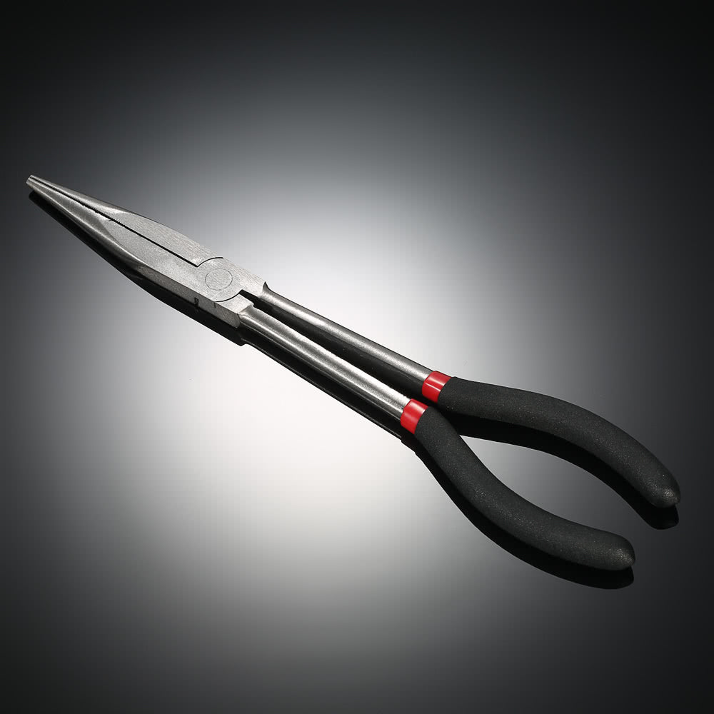 Extra Long Heavy-Duty 11&quot; Long Nose X Pliers Straight Nose Sharp-nose Plier Hand Tool