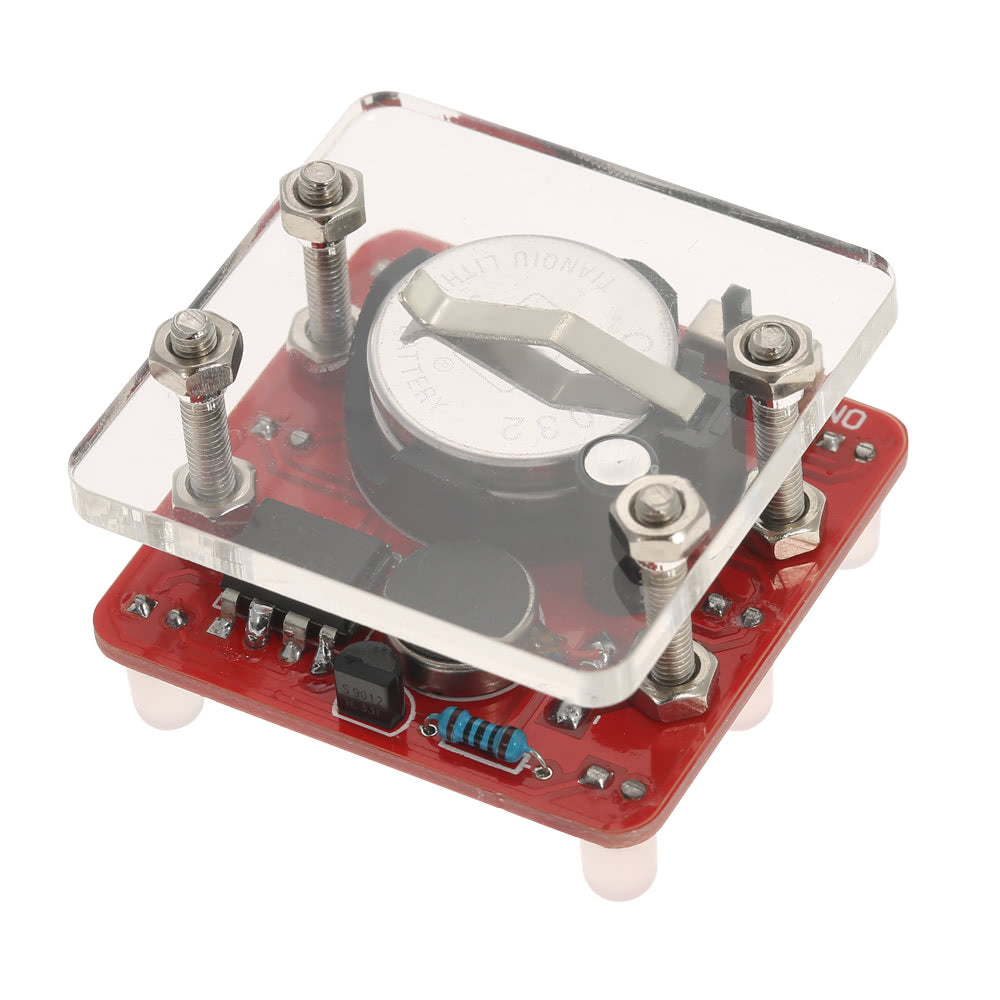 DIY LED Dice Kit Swing Shaking Module with Small Vibration Motor - Green