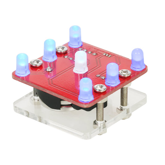 DIY LED Dice Kit Swing Shaking Module with Small Vibration Motor - Blue