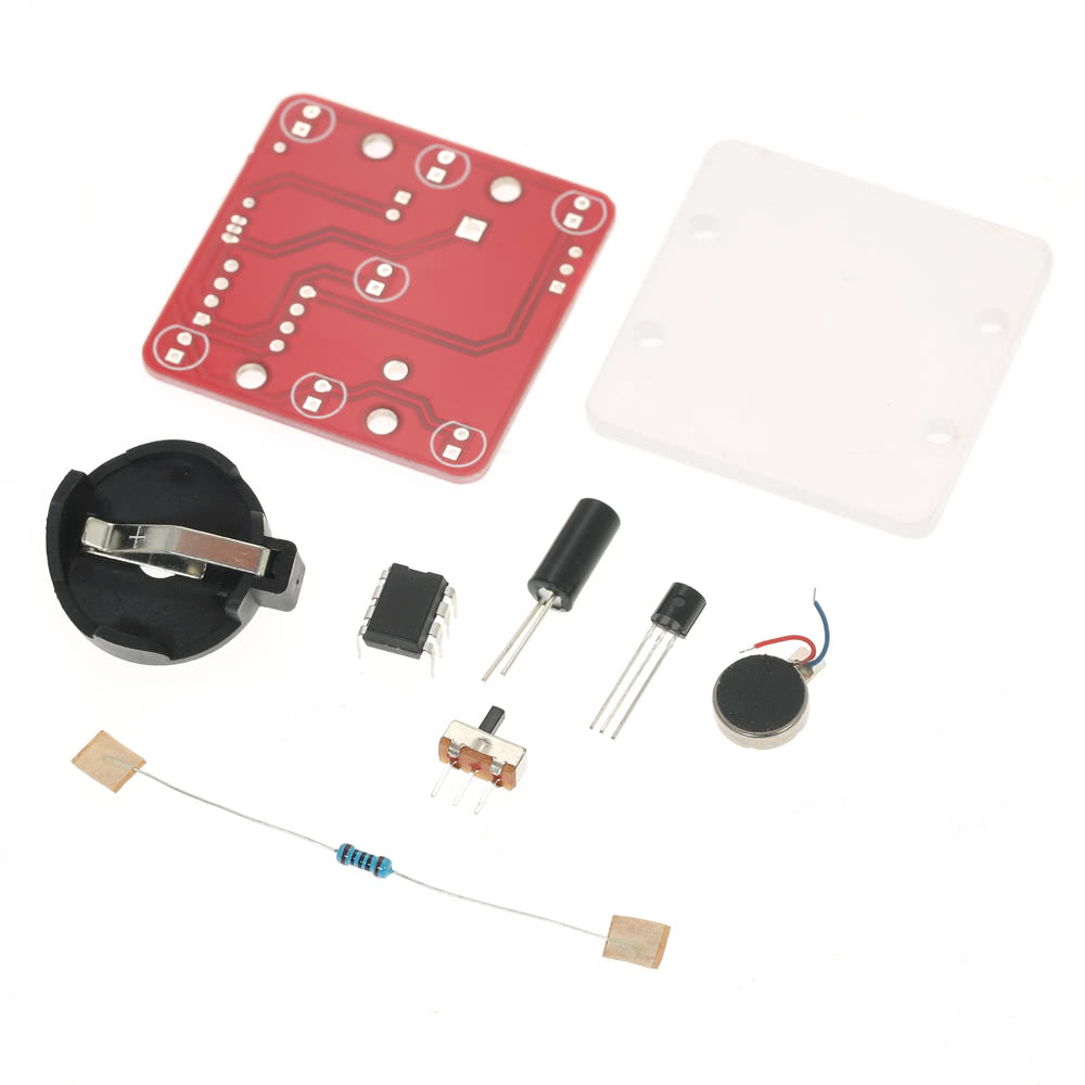 DIY LED Dice Kit Swing Shaking Module with Small Vibration Motor - Blue