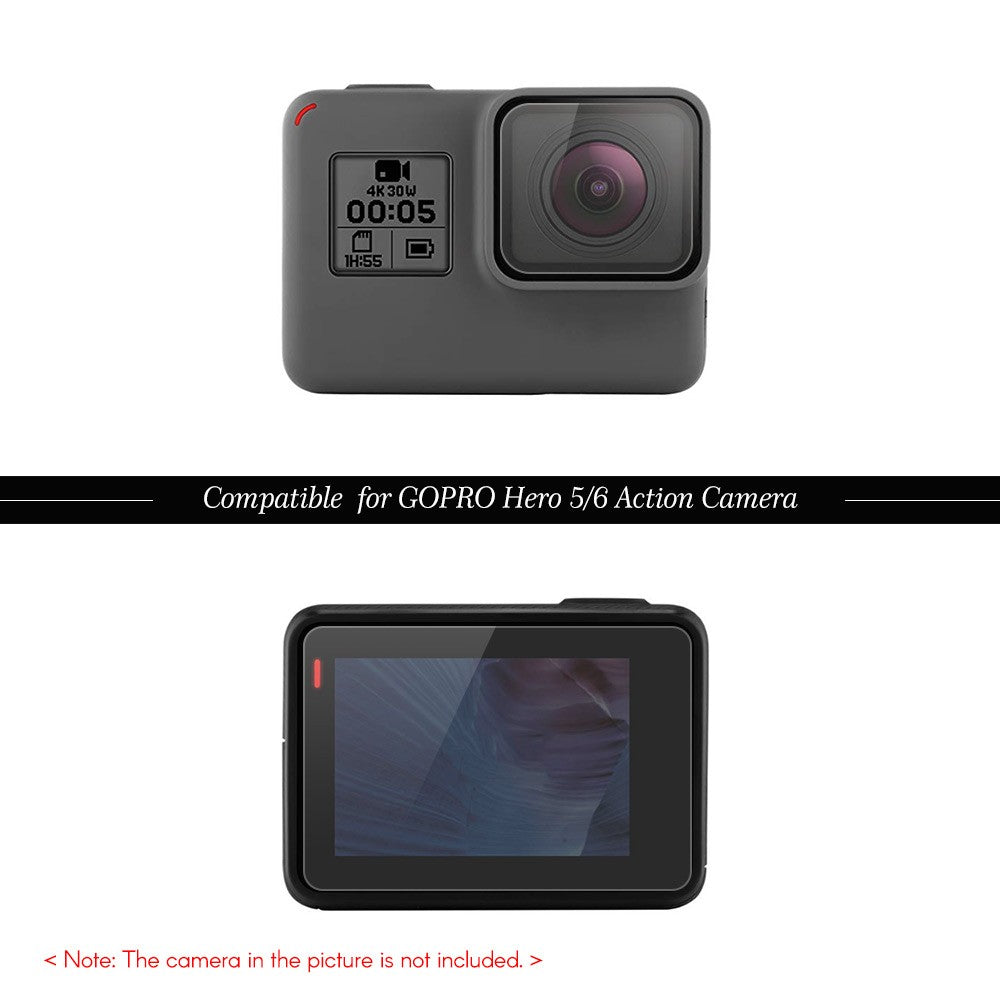 Uniqkart for GOPRO Hero 5/Hero 6/Hero 7 Black Action Camera Tempered Glass Protector Lens LCD Front Screen Protective Film