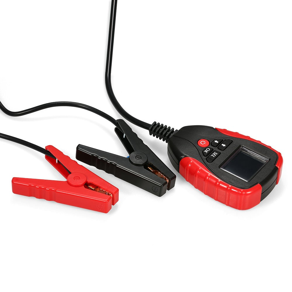 AE310 Automotive Battery Load Tester Digital 12V Car Battery Tester Analyzer - Black/Red