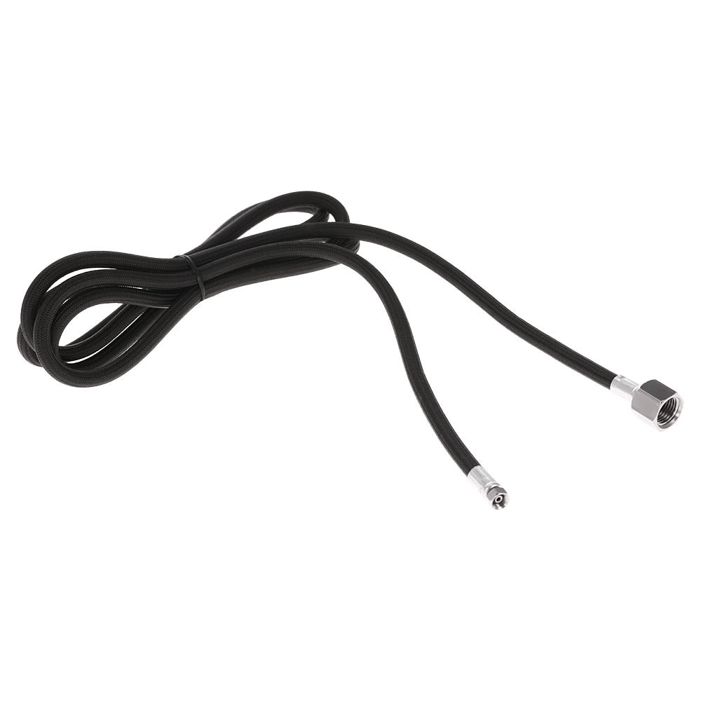6&#39; Nylon Braided Airbrush Hose with Standard BSP Fitting Ends Regulator Compressor - Black