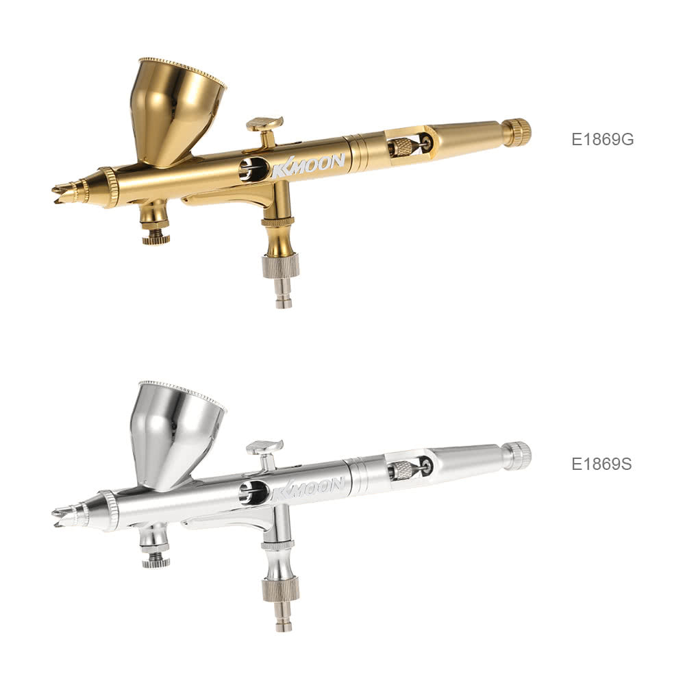 Set Air Brush for Art Painting Tattoo Nail Art KKmoon 0.25mm Gravity Feed Dual-action Airbrush Kit