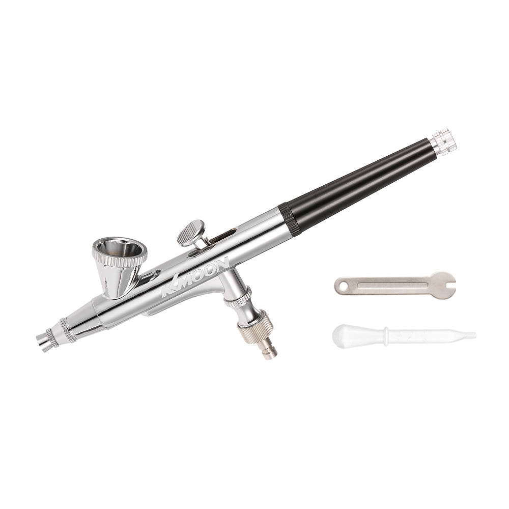 KKmoon 0.25mm Dual-action Gravity Feed Airbrush Kit Set Air Brush Spray Gun for Makeup Painting Nail Art Tattoo