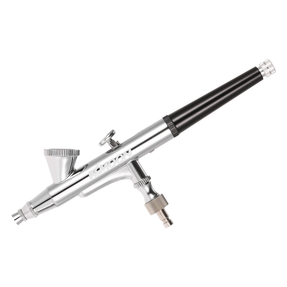 KKmoon 0.25mm Dual-action Gravity Feed Airbrush Kit Set Air Brush Spray Gun for Makeup Painting Nail Art Tattoo