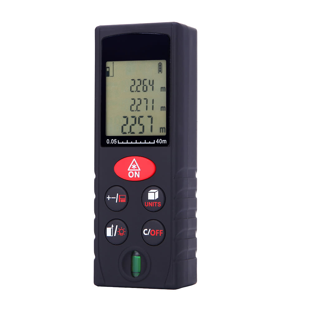 40m/131ft Mini Handheld Digital Laser Distance Meter High Precision Range Finder - e1203-40 40m/131ft