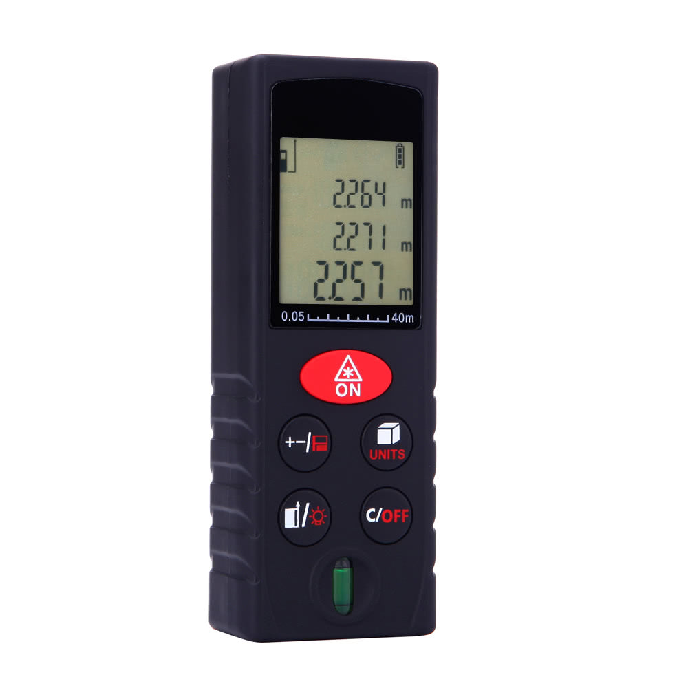 40m/131ft Mini Handheld Digital Laser Distance Meter High Precision Range Finder - e1203-40 40m/131ft