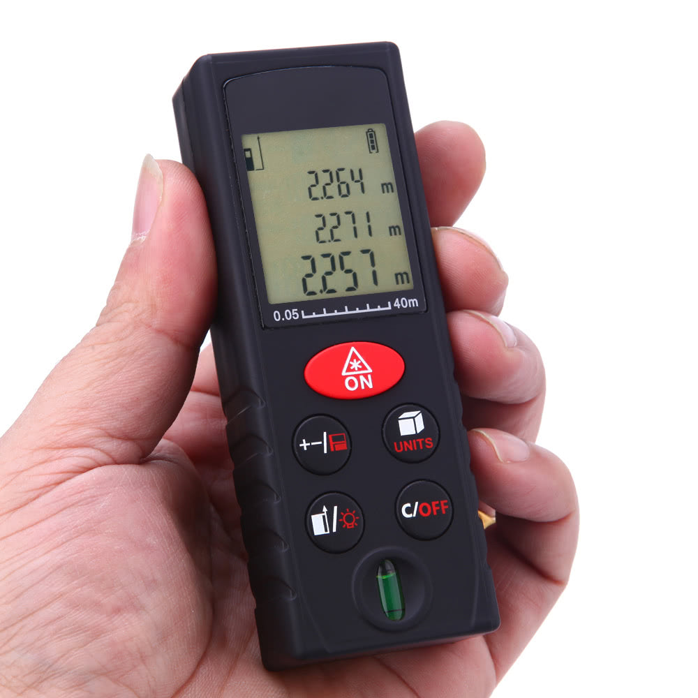 40m/131ft Mini Handheld Digital Laser Distance Meter High Precision Range Finder - e1203-40 40m/131ft
