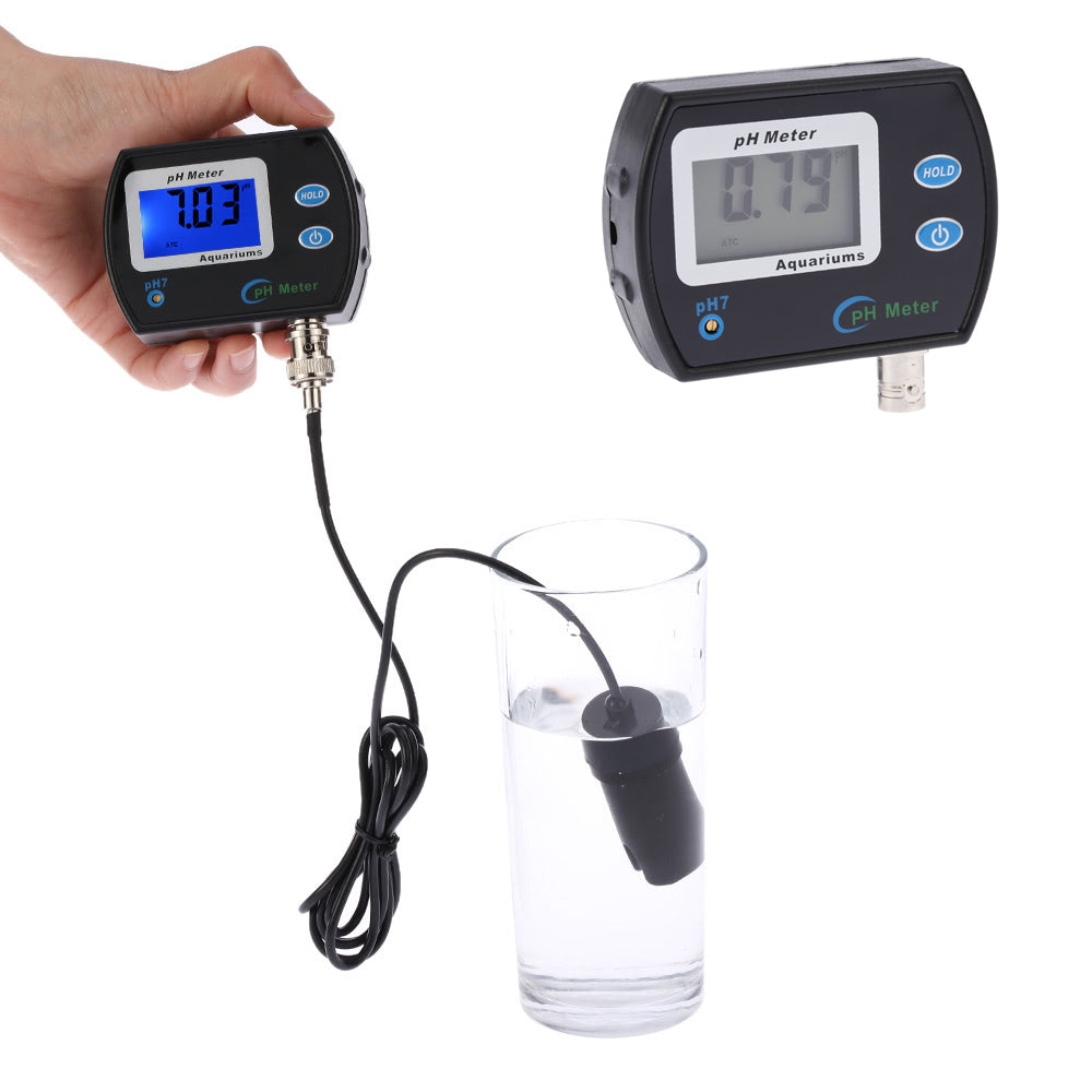 Mini Professional Online pH Meter Water Quality Tester Waterproof Water Monitor Analysis Device - EU Plug