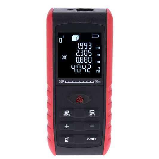Portable Digital Laser Distance Meter Handheld Range Finder Area Volume Measurement - 40m