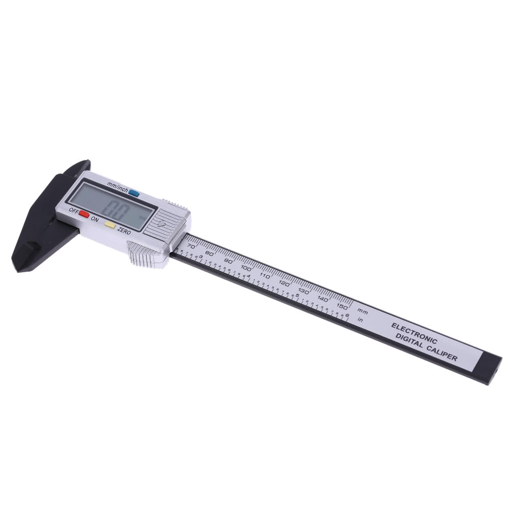 150mm Measuring Tool 6" Digital Gauge Vernier Caliper Fiberglass LCD Electronic Callipers