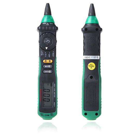 Mastech MS8211 Digital Multimeter Pen-type Non-contact AC Voltage Detector Auto-ranging Test Clip Carrying Bag