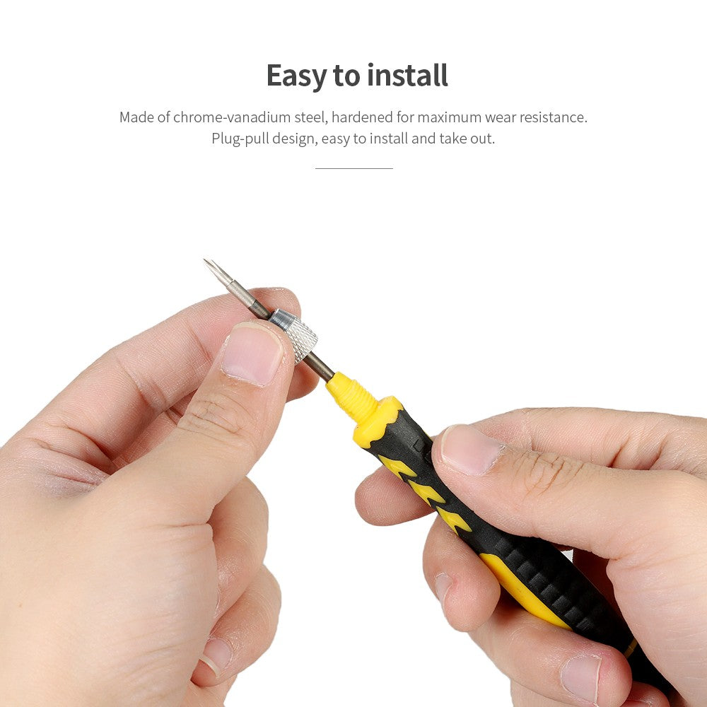 5 in 1 Multi-functional Screwdrivers Set with Magnetic Phillips and Torx Bits Electrical Work Repair Tools Kit - E3295-2