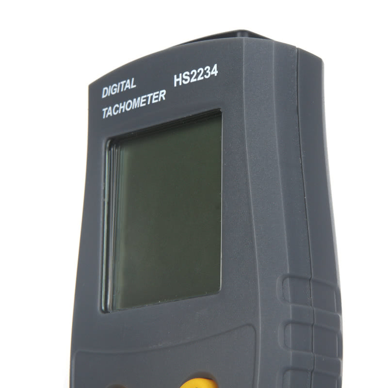 Digital Laser Tachometer Small Engine Motor Speed Gauge Non-contact LCD RPM Test - Grey