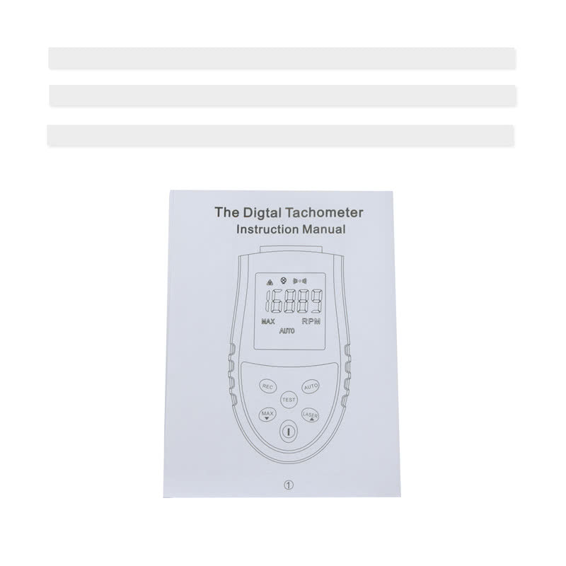 Digital Laser Tachometer Small Engine Motor Speed Gauge Non-contact LCD RPM Test - Grey