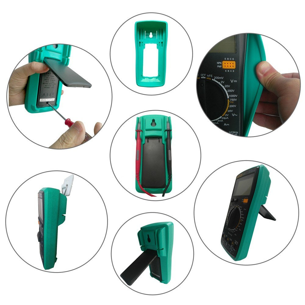 KKMOON 17B 6000 Counts True RMS Full Protection Digital Multimeter Multifunction Handheld Meter with Battery and LCD Backlight Tools of Electrical Instruments and Apparatus