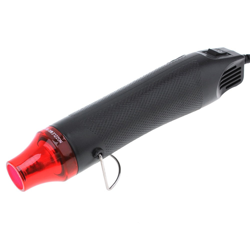 Electric Power Tool Hot Air Blower Shrink 300W Hand Held DIY Heater for Heat Shrink Tubings Thermal Shrinkage - Black / EU Plug