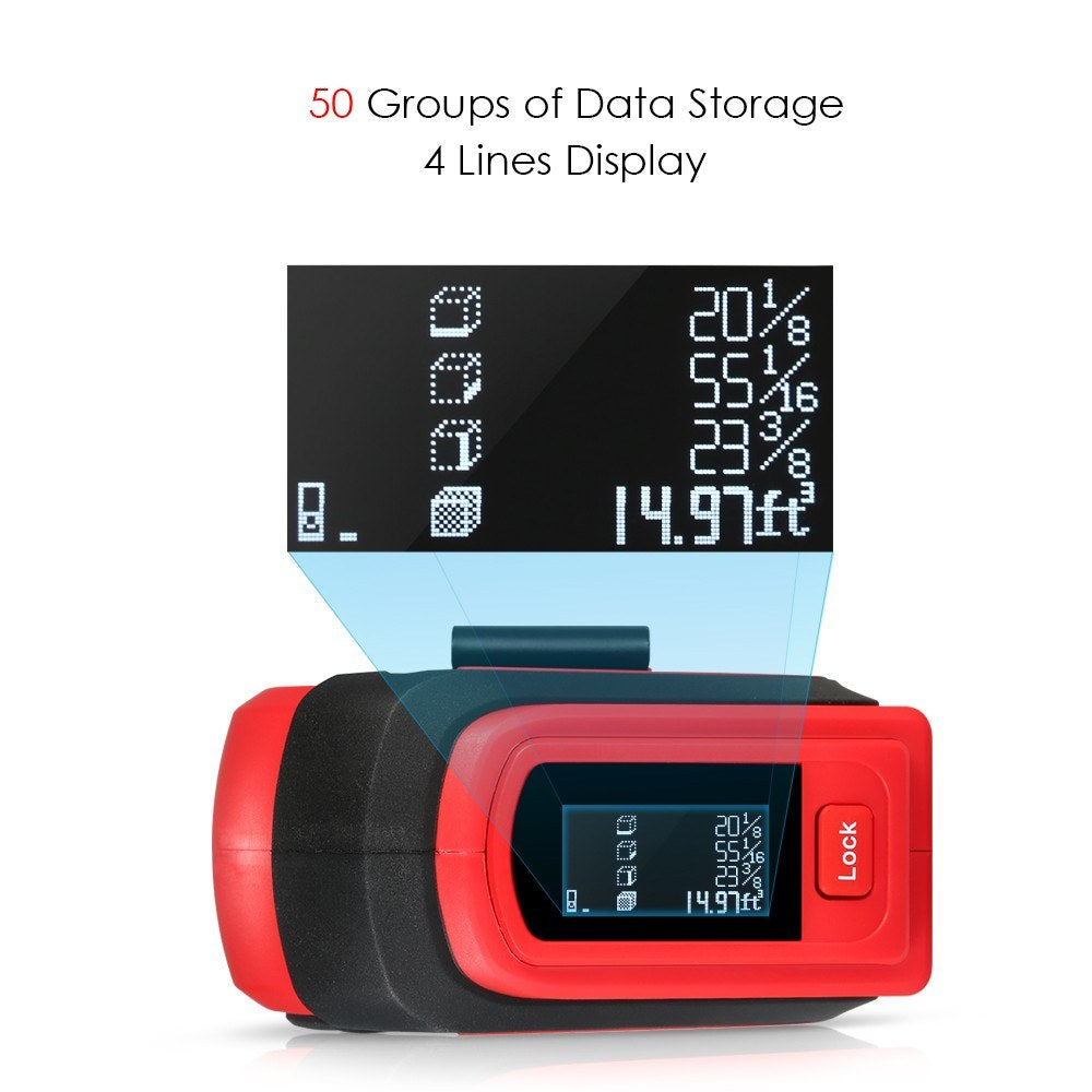 Digital Laser Rangefinder Handheld Infrared Range Finder 2 in 1 5m Measuring Tape 30m Laser Distance