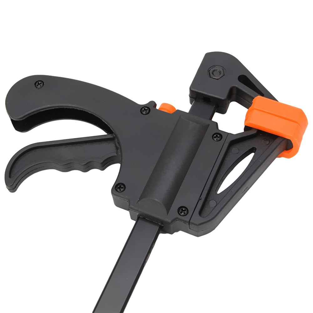 6 Inch Woodworking Bar Fast F Clamping Grip Quick Ratchet Release Squeeze Carpentry Wood Trigger Clamps Plate Hand Ratchet Bar Tool Clip