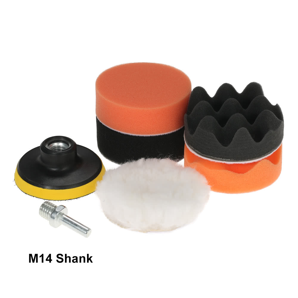 7PCS 3inch 80mm Car Polishing Pads Waxing Buffing Pad Sponge Kit Set for Car Polisher Buffer Waxer Sander Polishing Waxing Sealing Glaze - E2365-2