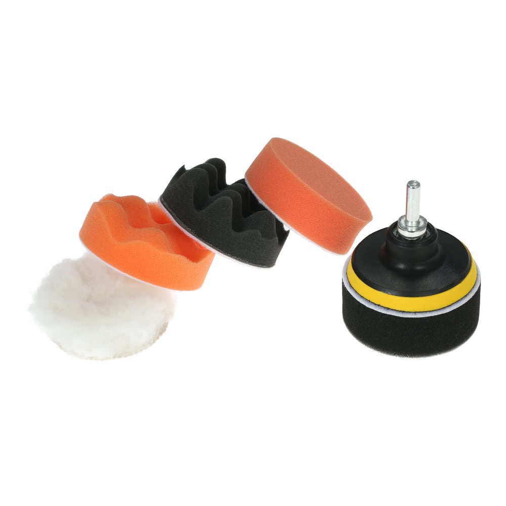 7PCS 3inch 80mm Car Polishing Pads Waxing Buffing Pad Sponge Kit Set for Car Polisher Buffer Waxer Sander Polishing Waxing Sealing Glaze - E2365-2