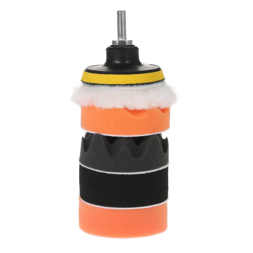 7PCS 3inch 80mm Car Polishing Pads Waxing Buffing Pad Sponge Kit Set for Car Polisher Buffer Waxer Sander Polishing Waxing Sealing Glaze - E2365-2