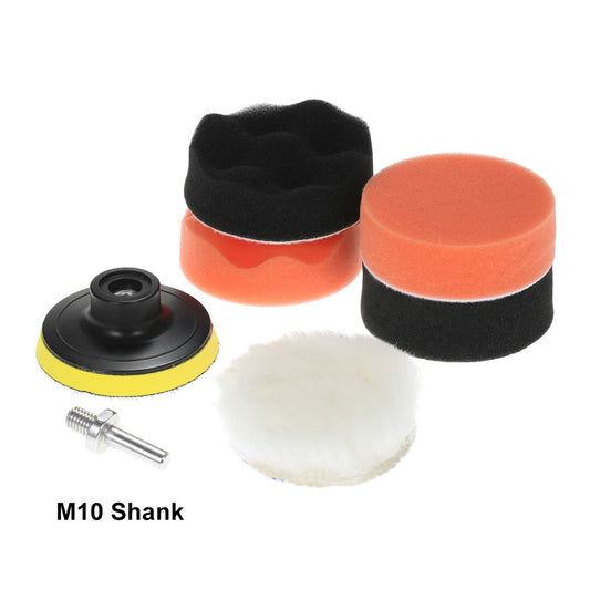 7PCS 3inch 80mm Car Polishing Pads Waxing Buffing Pad Sponge Kit Set for Car Polisher Buffer Waxer Sander Polishing Waxing Sealing Glaze - E2365-1