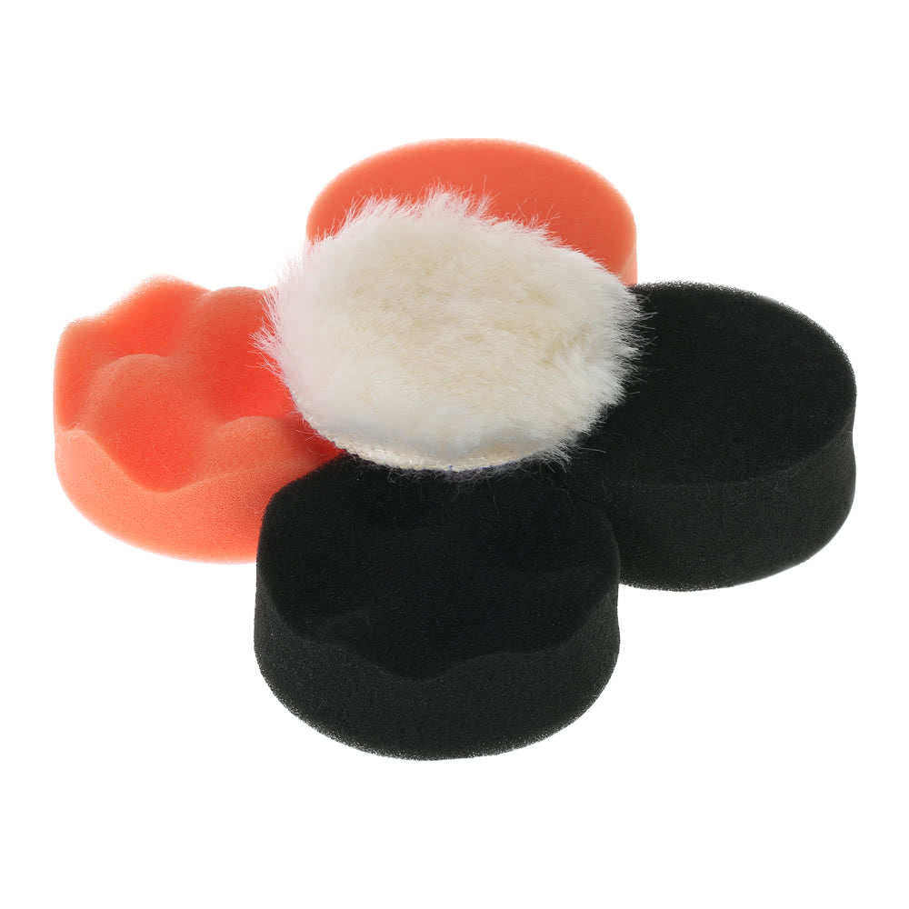 7PCS 3inch 80mm Car Polishing Pads Waxing Buffing Pad Sponge Kit Set for Car Polisher Buffer Waxer Sander Polishing Waxing Sealing Glaze - E2365-1