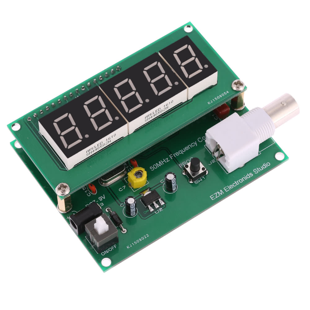 High Sensitivity 1Hz-50MHz Frequency Meter Counter Measurement Tester Module 7V-9V - Assembled Tester
