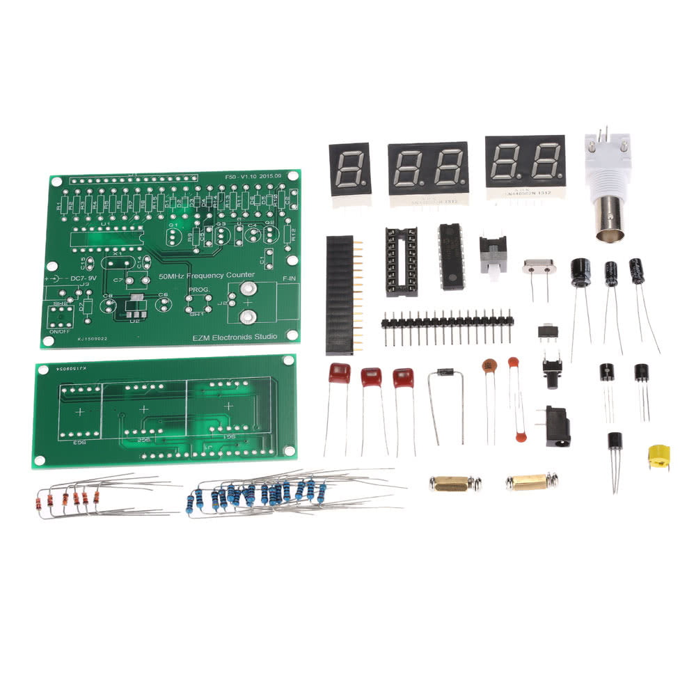 High Sensitivity 1Hz-50MHz Frequency Meter Counter Measurement Module 7V-9V 50mA DIY Kit - DIY Kit