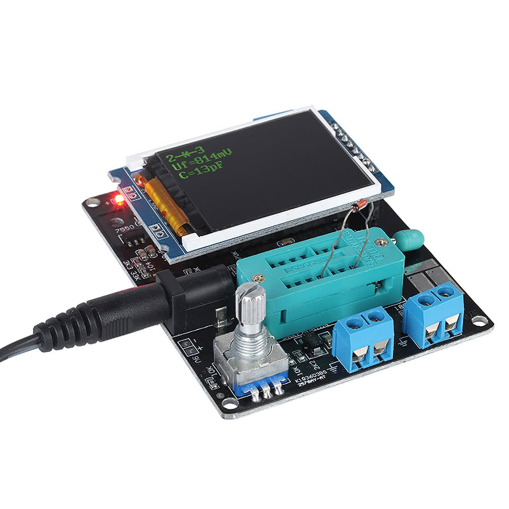 Multifunctional LCD GM328A Transistor Tester Diode Capacitance ESR Voltage Frequency Meter PWM Square Wave Signal Generator SMT Soldering