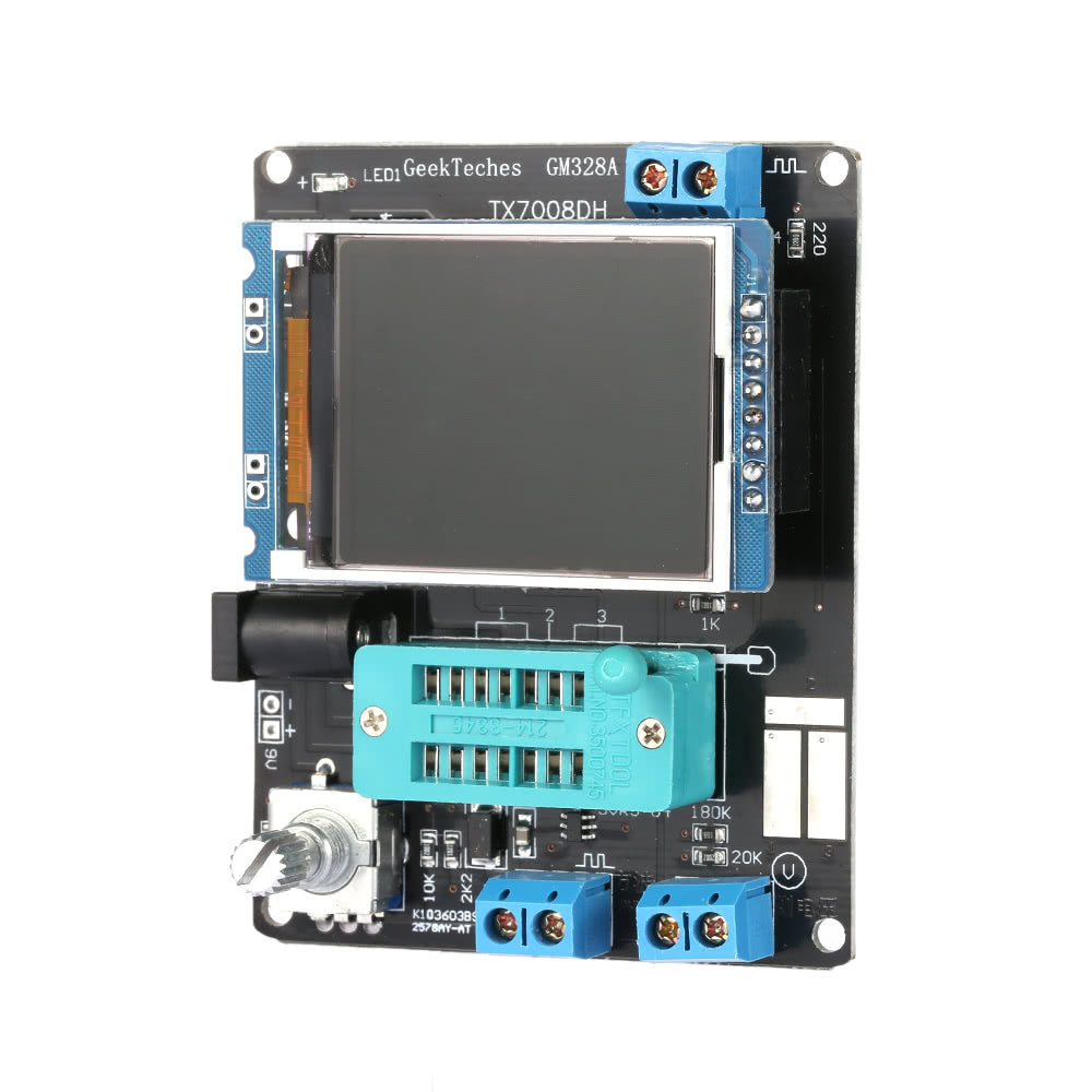 Multifunctional LCD GM328A Transistor Tester Diode Capacitance ESR Voltage Frequency Meter PWM Square Wave Signal Generator SMT Soldering