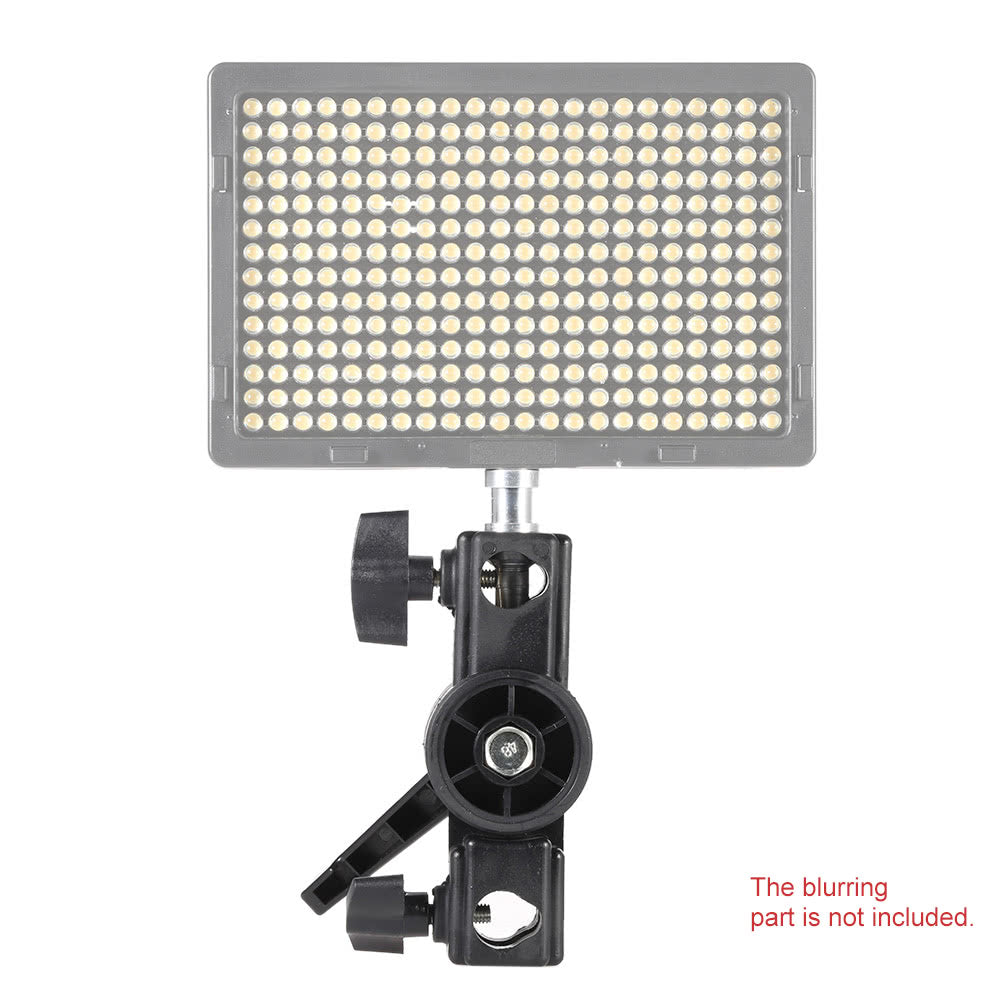 Screw Mount Speedlite Flash LED Light Stand Swivel Adapter Bracket Holder