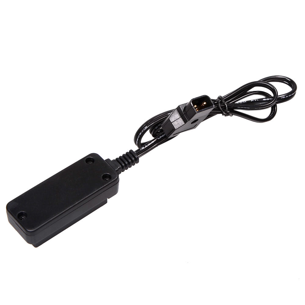Male D-Tap B Type Power Tap to 4 Female D-Tap P-Tap Hub Adapter for Photography Power - Black