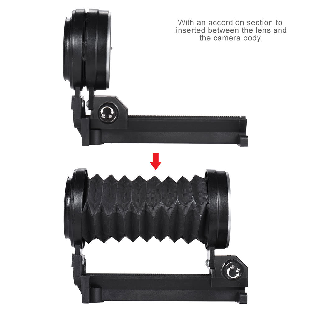 Macro Entension Bellows Focusing Attachment for Canon EOS EF Mount Camera 5DIII 70D 700D 1100D DSLR