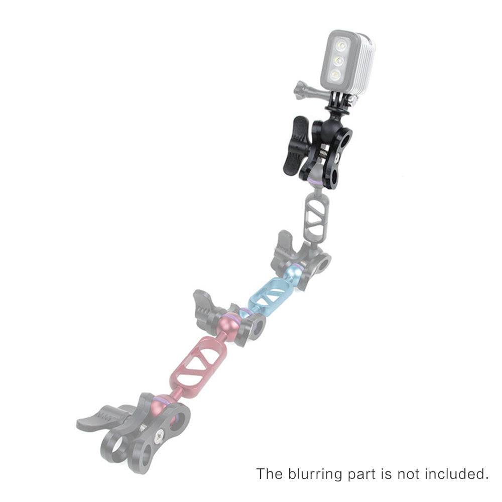 Diving Lights Butterfly Clip Arm Clamp Mount Ball Base Adapter for Gopro Hero 4 3+ 3 Action Camera