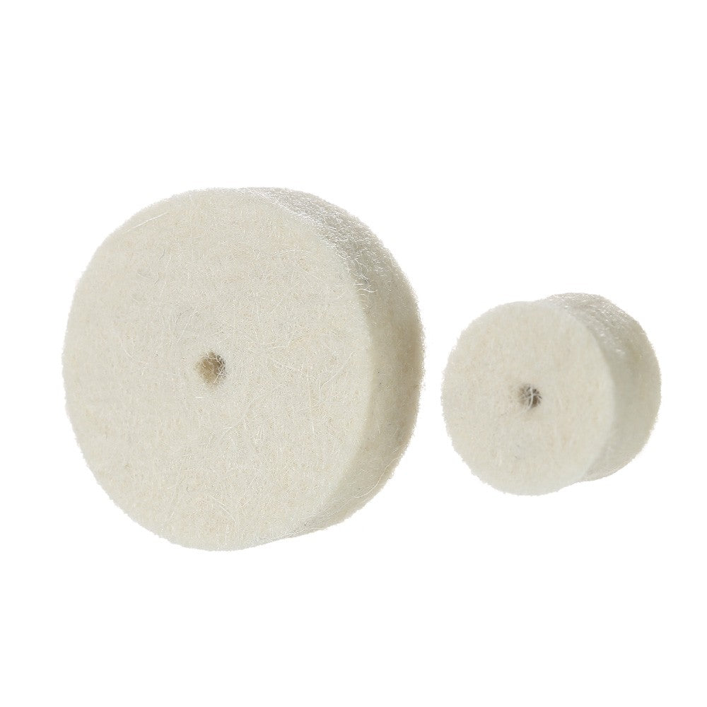 129pcs Abrasive Polishing Wheel Polishing Tools Wool Felt Metal Surface Buffing Accessories - White