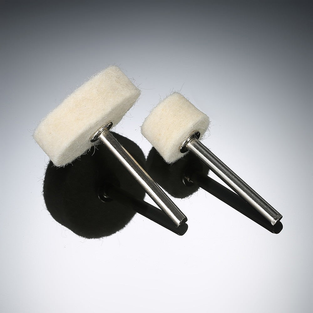 129pcs Abrasive Polishing Wheel Polishing Tools Wool Felt Metal Surface Buffing Accessories - White