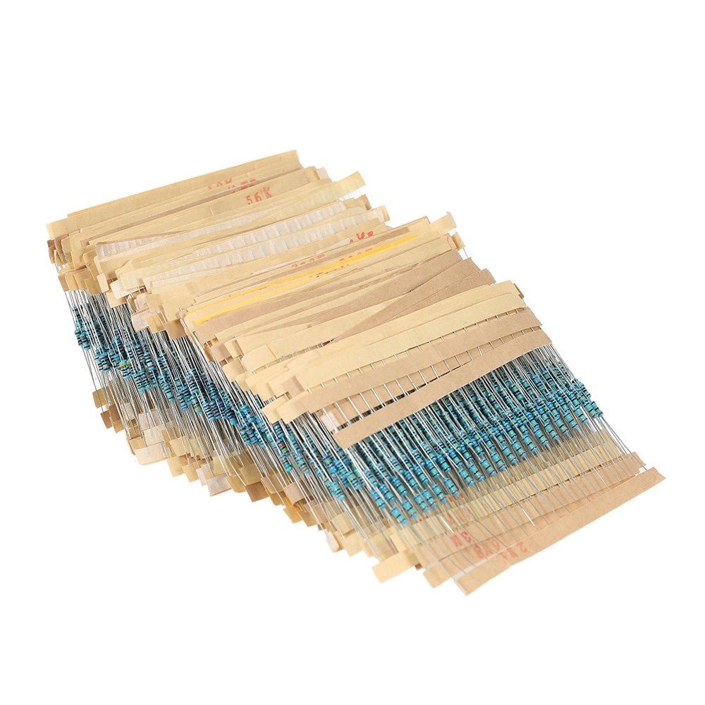 3120pcs 156 Values 1 ohm to 10M ohm 1/4W 1% Metal Film Resistors Assortment Kit Electronic Components