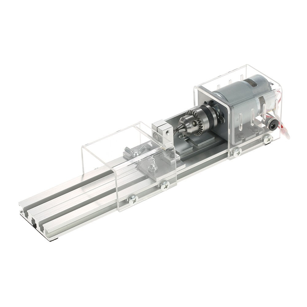 100W 12-24V Mini Lathe Beads Polisher Woodworking DIY Craft Rotary Machine - EU Plug