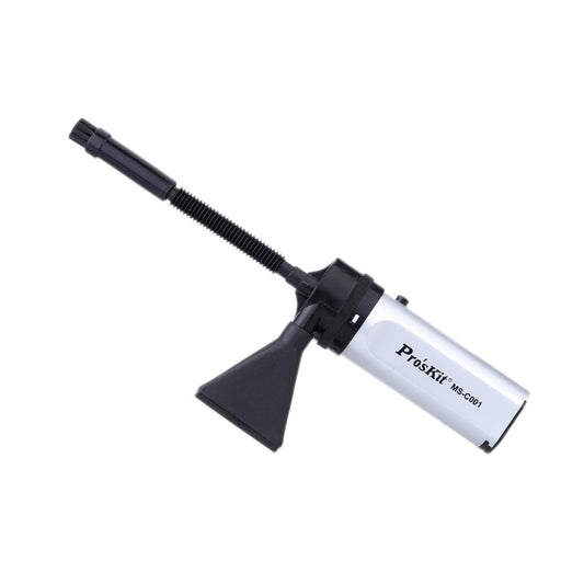 Pro'sKit MS-C001 Portable Mini Vacuum Blowing Cleaner Computer Dust Blower Duster for Laptop Camera Phone - Silver