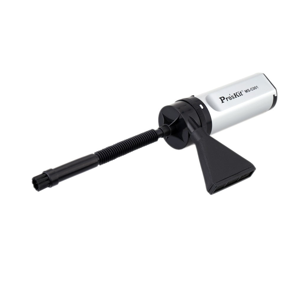 Pro'sKit MS-C001 Portable Mini Vacuum Blowing Cleaner Computer Dust Blower Duster for Laptop Camera Phone - Silver
